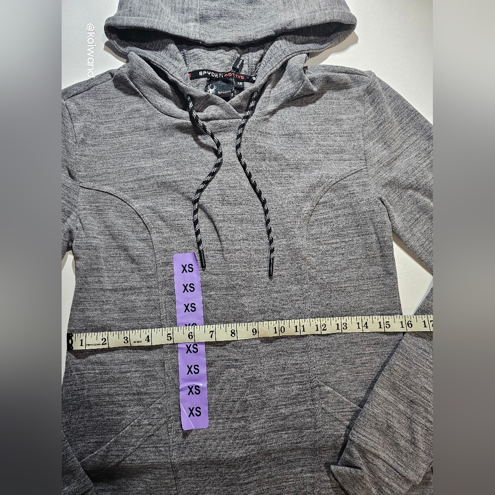 Spyder Women's Gray Hoodie Sweater Size XS - Picture 10 of 11